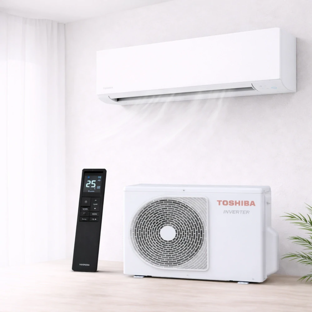 Toshiba Shorai Edge Black & White 2,5 kW bílá